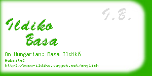 ildiko basa business card
